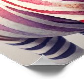 Zebra Duo Wasserfarbenpräche Kunst, Dichtung und M Poster (Ecke)