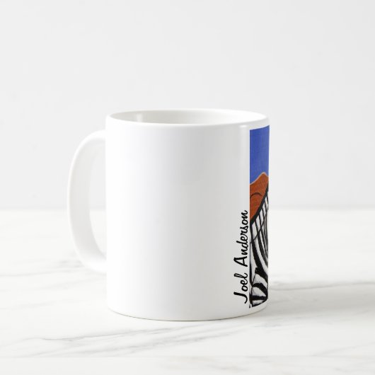 Zebra durch Joel Anderson Kaffeetasse (Vorderseite Links)