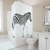 Zebra Duschvorhang (Beispiel)