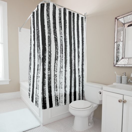 Zebra Duschvorhang (Beispiel)