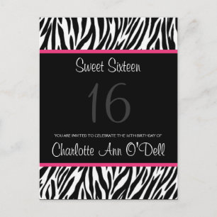 Zebra, Einladung zum Geburtstag