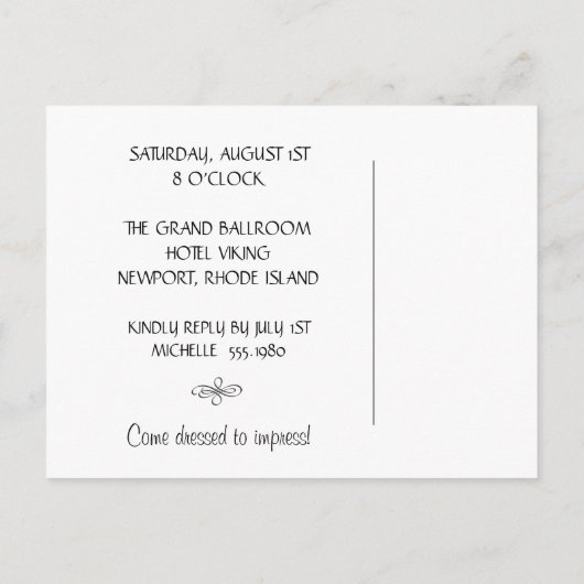 Zebra, Einladung zum Geburtstag (Rückseite)