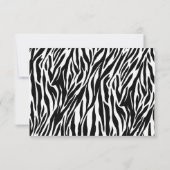 Zebra-Einladungen Einladung (Rückseite)