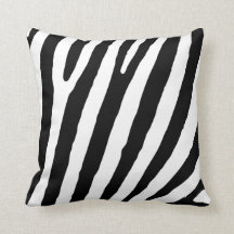 Zebra elegantes Akzent-Couch-Druckkissen