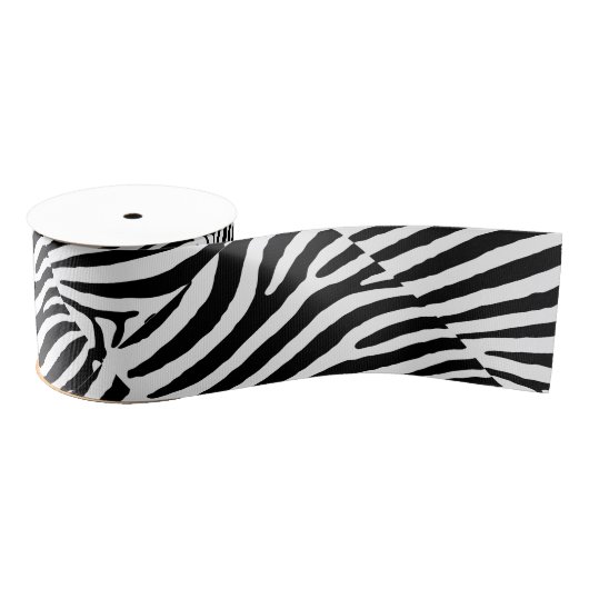 Zebra-Entwurf 3" weit Grosgrain-Band 10 Yard-Spule Ripsband (Spule)