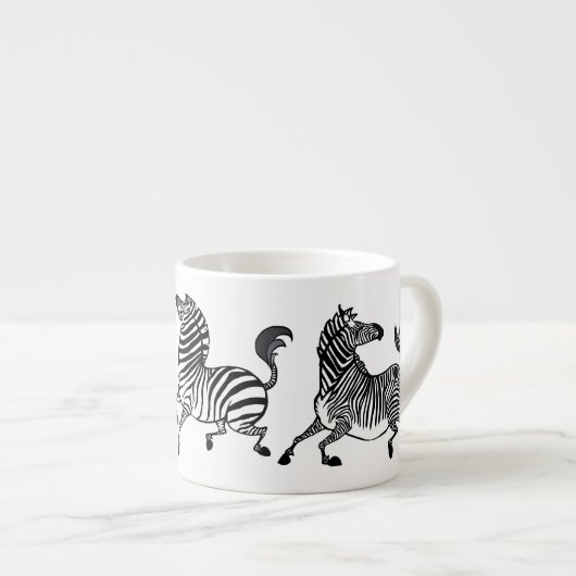 Zebra Espresso Cup Espressotasse (Vorderseite Rechts)