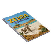 Zebra Etosha Pan Modern KlayKoo Notizblock (Rechte Seite)