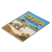 Zebra Etosha Pan Modern KlayKoo Notizblock (Linke Seite)