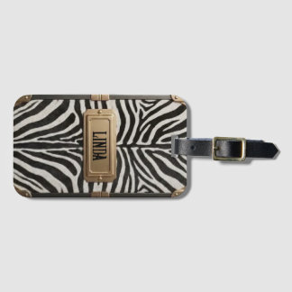 Zebra-Etuikette Gepäckanhänger