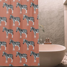 Zebra Exotic Animal Pattern Terracotta