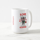 Zebra Express Your Love Tasse (VorderseiteRechts)