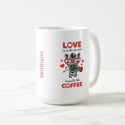 Zebra Express Your Love Tasse (VorderseiteRechts)