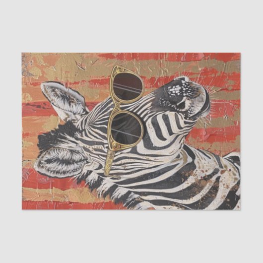 Zebra Extravaganza16 Seidenpapier (Vorderseite)