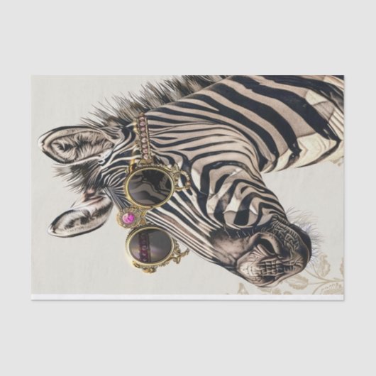 Zebra Extravaganza17 Seidenpapier (Vorderseite)