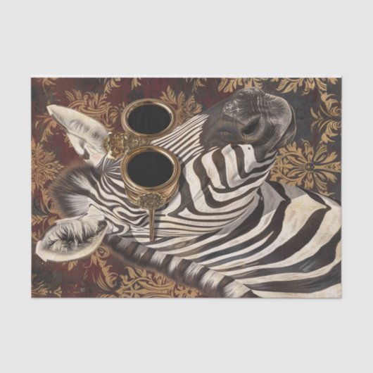 Zebra Extravaganza20 Seidenpapier (Vorderseite)