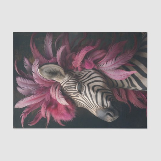 Zebra Extravaganza2 Seidenpapier (Vorderseite)