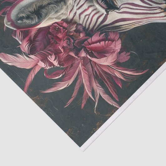 Zebra Extravaganza4 Seidenpapier (Ausschnitt)