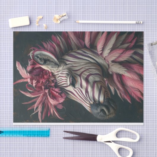 Zebra Extravaganza4 Seidenpapier (Handwerk)