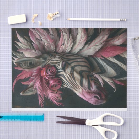 Zebra Extravaganza5 Seidenpapier (Handwerk)