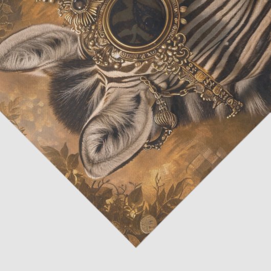 Zebra Extravaganza7 Seidenpapier (Ausschnitt)