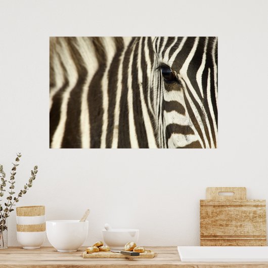 Zebra Eye Poster (Küche)