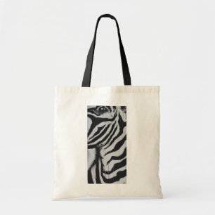 Zebra Eye Wildlife African Plains Painting Art Tragetasche