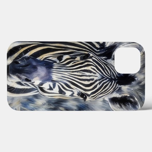 Zebra Face Art Phone Case (Rückseite (Horizontal))