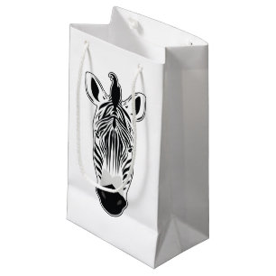 Zebra Face Kleine Geschenktüte