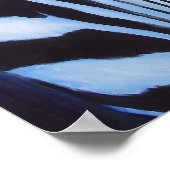 Zebra Face Wildlife Art Print Poster (Ecke)