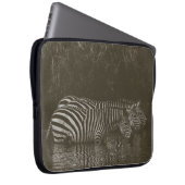 ZEBRA FAMILY DRINK LAPTOPSCHUTZHÜLLE (Vorne Rechts)