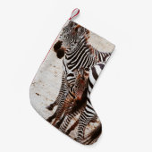 ZEBRA FAMILY KLEINER WEIHNACHTSSTRUMPF (Vorderansicht (hängend))