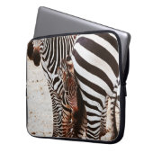 ZEBRA FAMILY LAPTOPSCHUTZHÜLLE (Vorderseite Links)