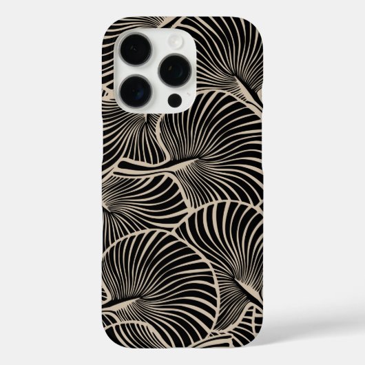 Zebra Fan Palm Hawaiian Tropical Black Case-Mate iPhone Hülle (Rückseite)