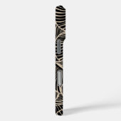 Zebra Fan Palm Hawaiian Tropical Black Case-Mate iPhone Hülle (Rückseite / Rechts)