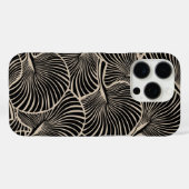 Zebra Fan Palm Hawaiian Tropical Black Case-Mate iPhone Hülle (Rückseite (Horizontal))