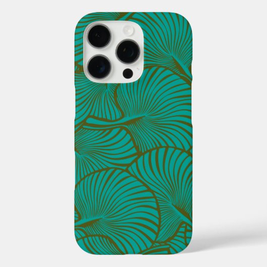 Zebra Fan Palm Hawaiian Tropical Jade Green Case-Mate iPhone Hülle (Rückseite)