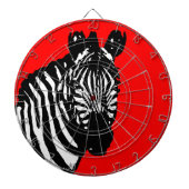 Zebra (Farbe anpassbar) Dartscheibe (vorne)