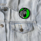 zebra. Farbe anpassbarer Kreis. Button (Beispiel)