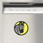 zebra. Farbe anpassbarer Kreis. Magnet (In Situ (Geschirrspüler))