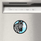 zebra. Farbe anpassbarer Kreis. Magnet (In Situ (Geschirrspüler))