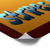 Zebra Fat Hintern Poster (Ecke)