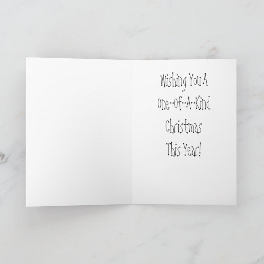 Zebra-Feiertags-Karten Feiertagskarte (Innenseite)