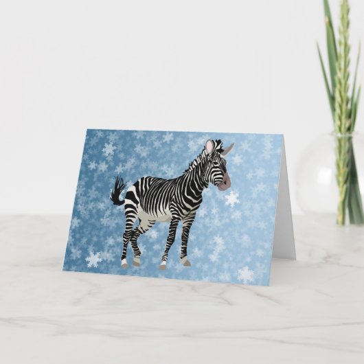 Zebra Feiertagskarte (Vorderseite)