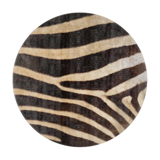 Zebra-Fell 2 Schneidebrett (Vorderseite)