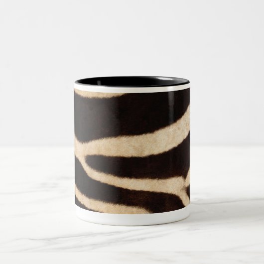 Zebra-Fell 2 Zweifarbige Tasse (Mittel)