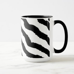 Zebra-Fell-Druck Tasse