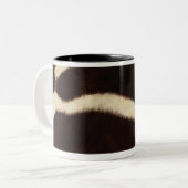 Zebra-Fell Zweifarbige Tasse (Vorderseite Links)