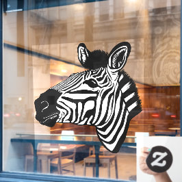 Zebra Fensteraufkleber