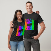 Zebra-Fieberblase mit Silhouette T-Shirt (Unisex)