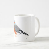 Zebra Finch auf einer Kaffee-Tasse Kaffeetasse (VorderseiteRechts)